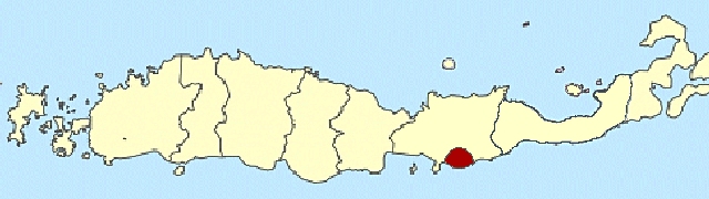 Map of Ndona in Flores
