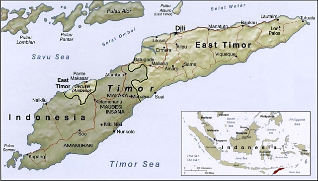 map Timor Leste