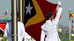 Timor-Leste flag raising