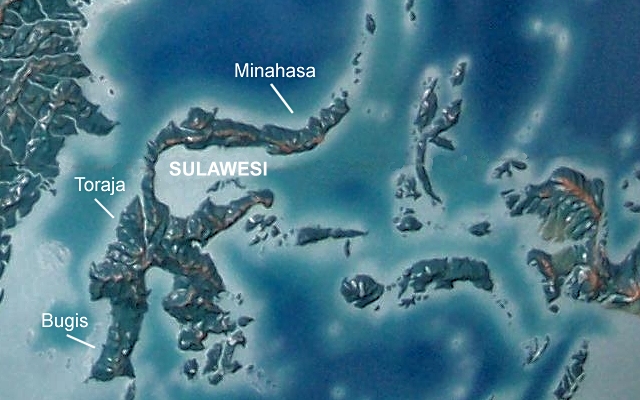 map Sulawesi
